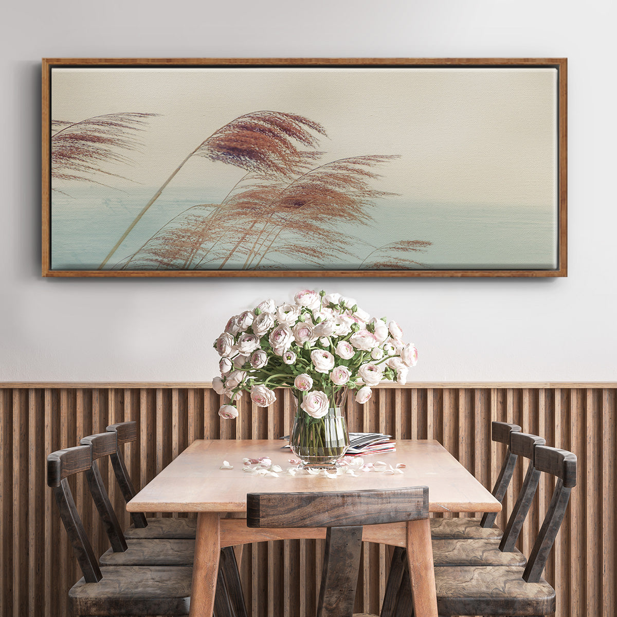 Windy I - Floater Framed Canvas Print
