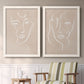 Curly Face I - Premium Framed Canvas 2 Piece Set - Ready to Hang