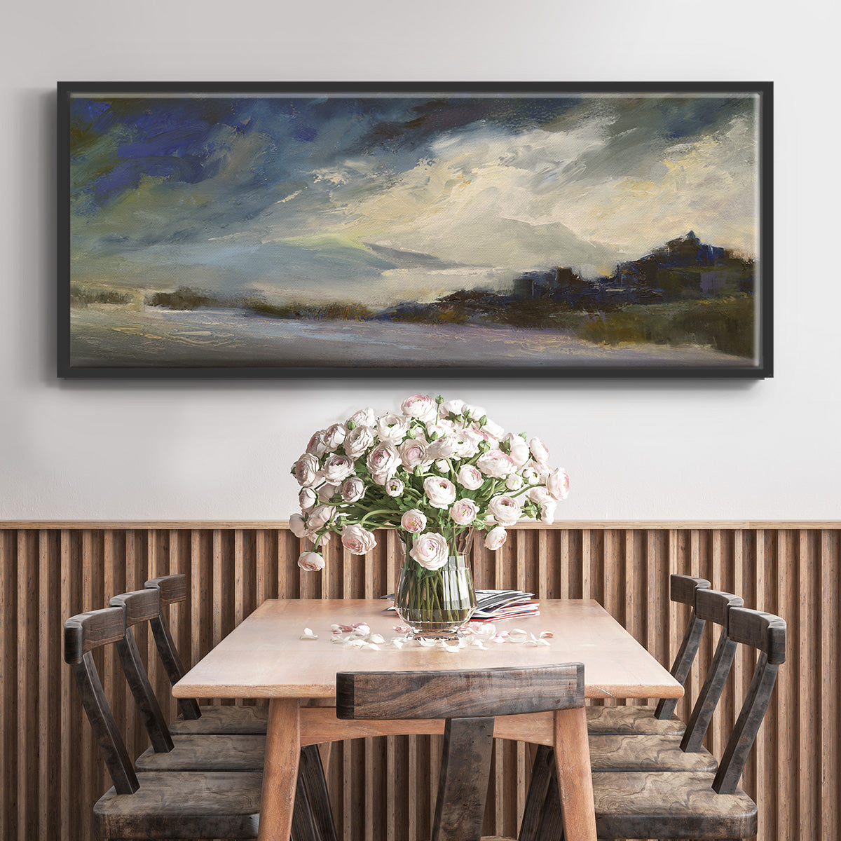 Seaside Sanctuary - Floater Framed Canvas Print