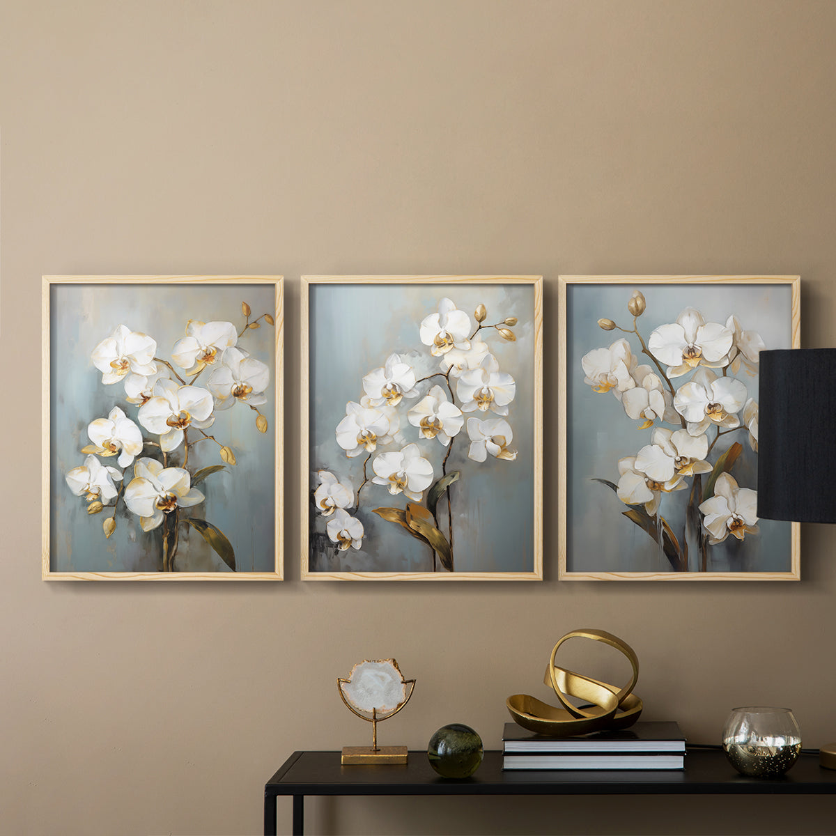 Floral Study Series LXV - Restickable Framed Art Set
