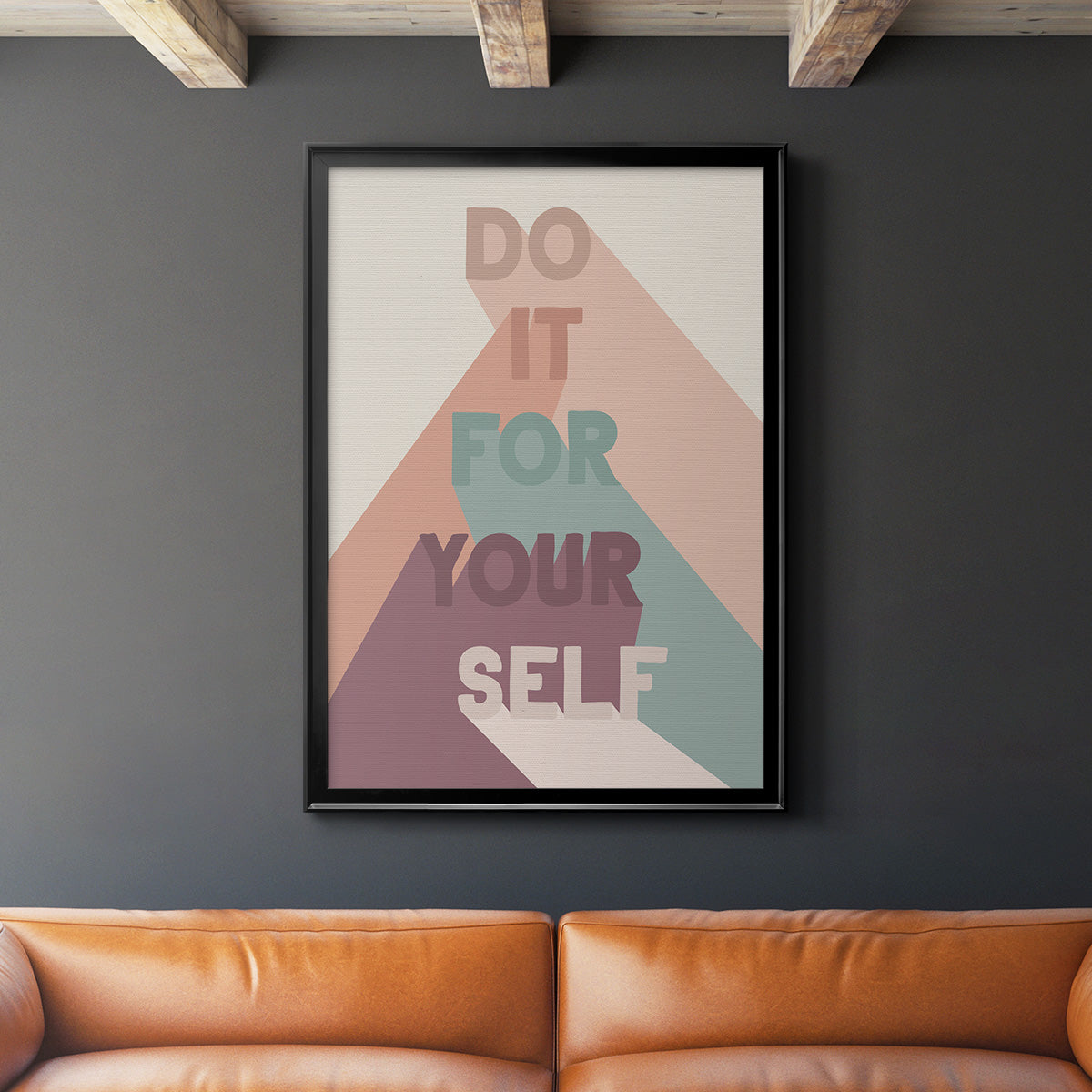 For Yourself - Modern Framed Canvas Print