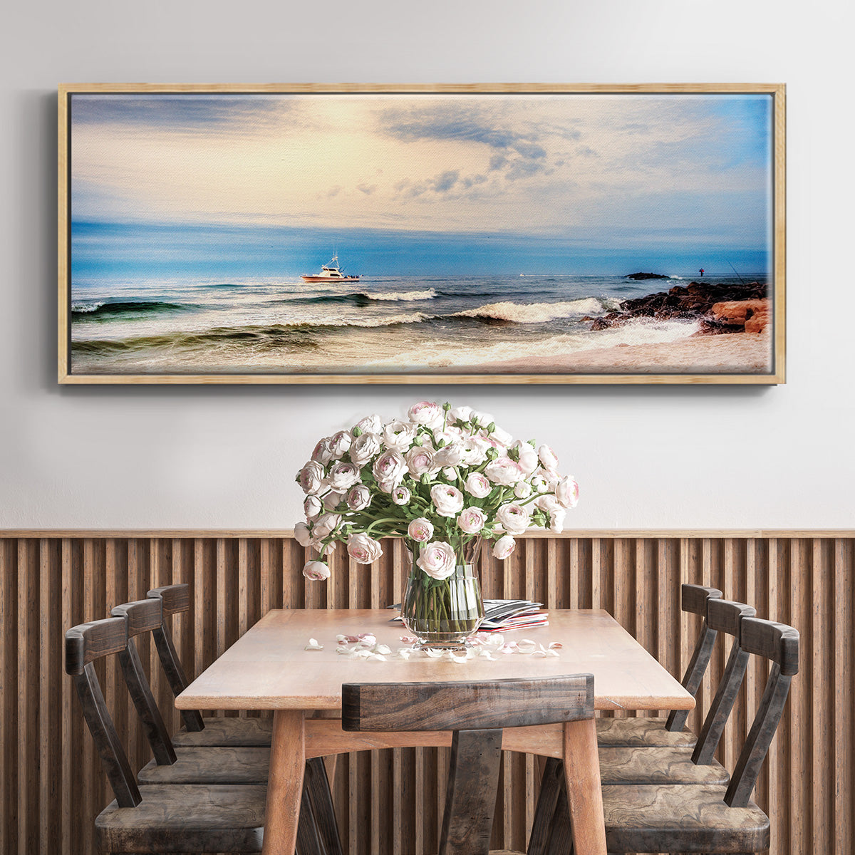 Heading to Sea - Floater Framed Canvas Print
