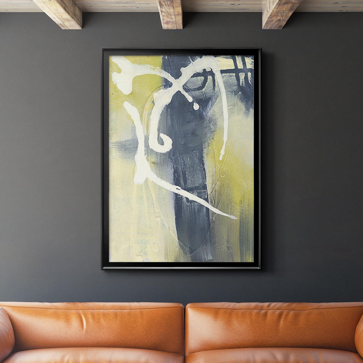 Delightful II - Modern Framed Canvas Print