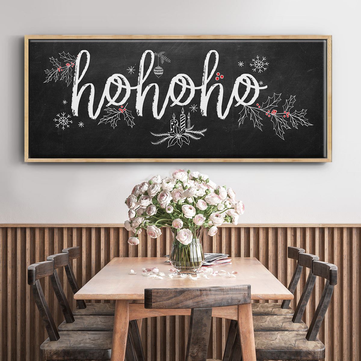Ho Ho Ho - Floater Framed Canvas Print