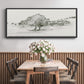 Scenic Scribble II - Floater Framed Canvas Print