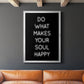 Soul Happy - Modern Framed Canvas Print
