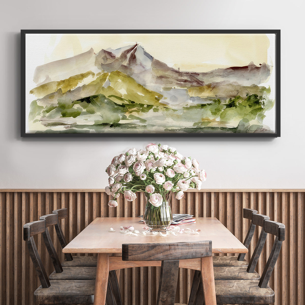 Plum Ridge I - Floater Framed Canvas Print