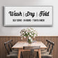 Wash Dry Fold - Floater Framed Canvas Print