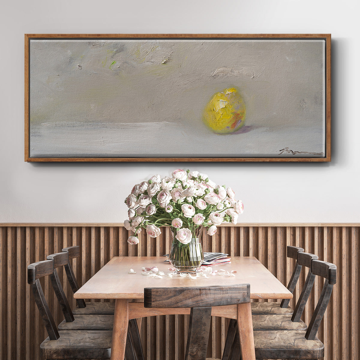Lemon-Lime - Floater Framed Canvas Print