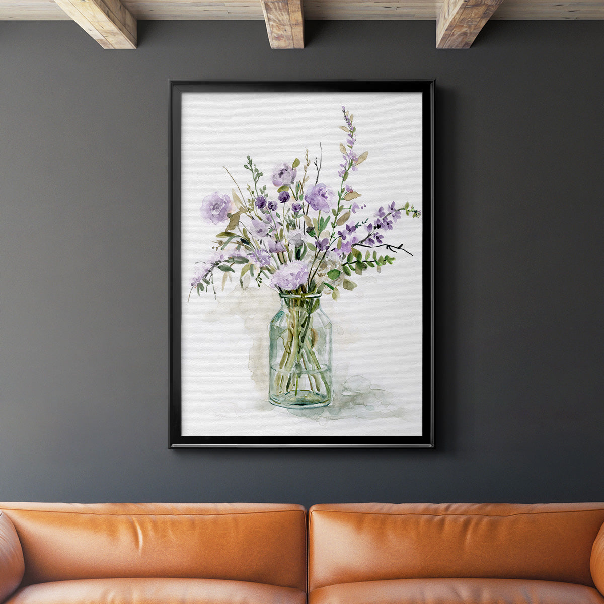 Purple Passion I - Modern Framed Canvas Print