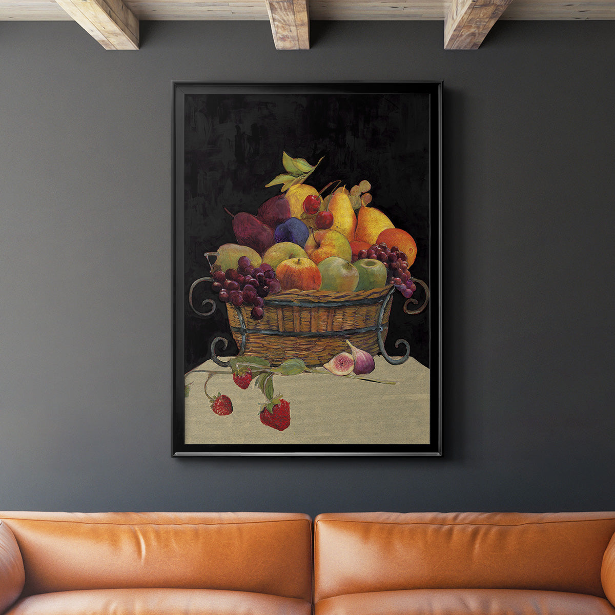 Fruit Basket I Revisit - Modern Framed Canvas Print