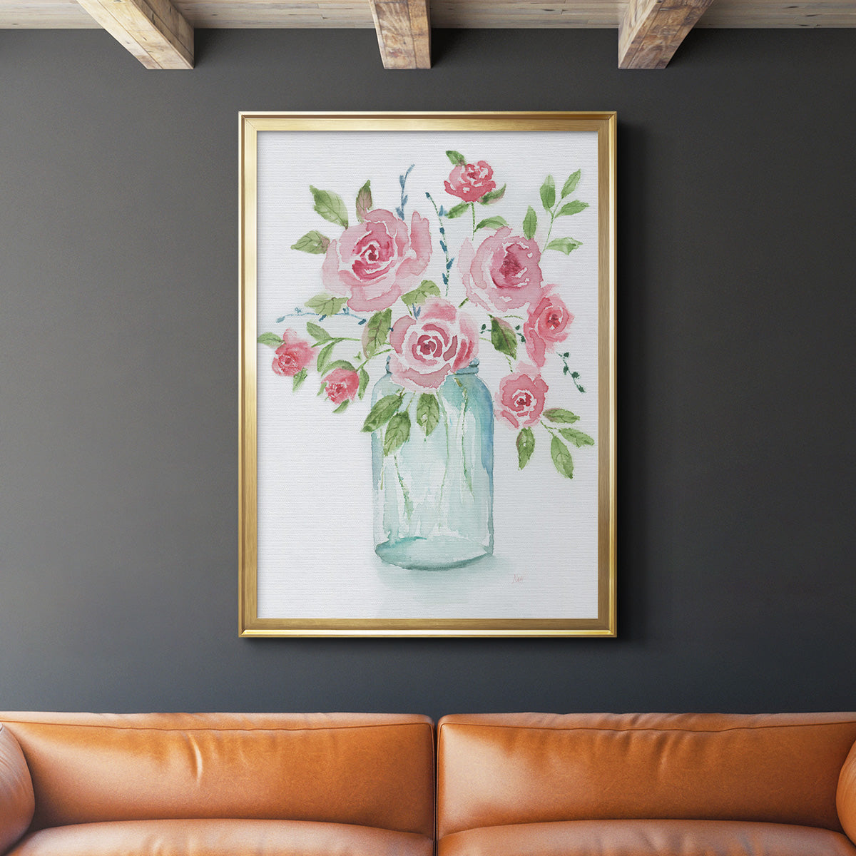 Adorable II - Modern Framed Canvas Print