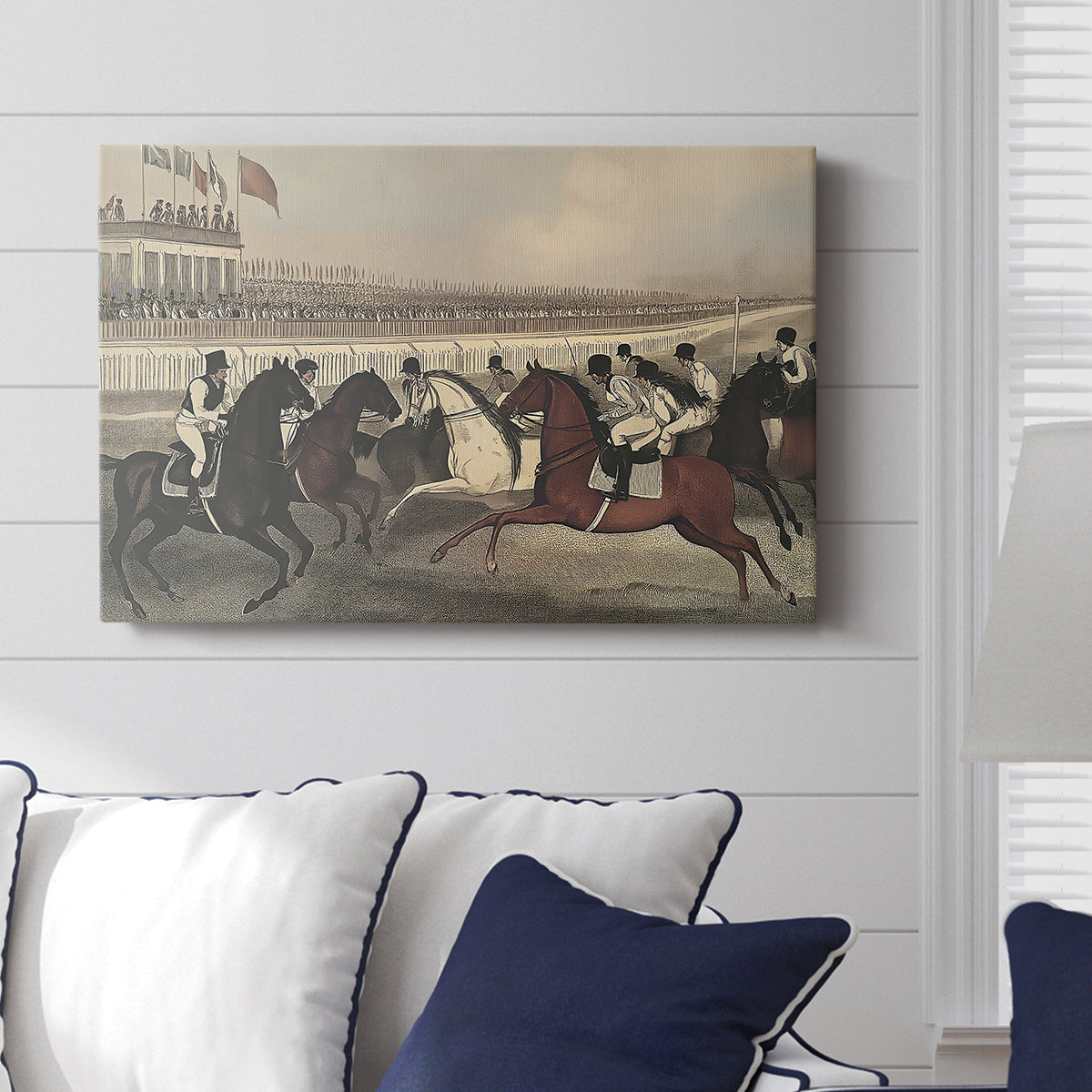 Vintage Jockey LVII - Canvas Art Print