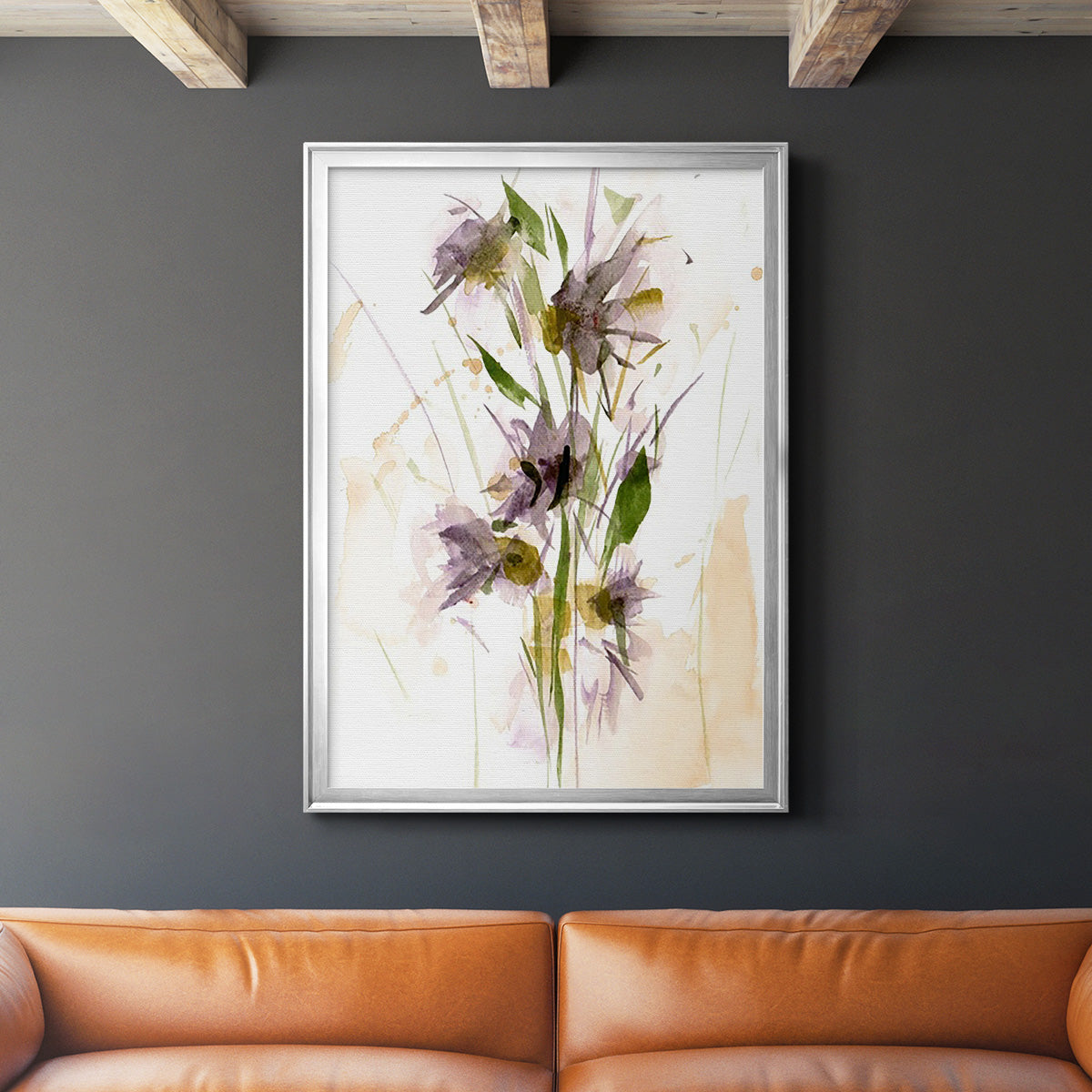 After Rain III - Modern Framed Canvas Print