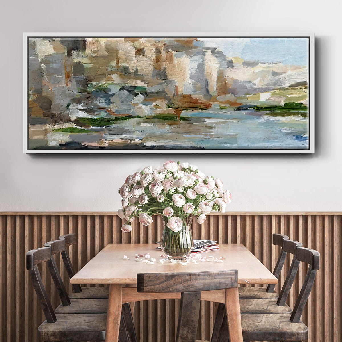 Western Cliffs I - Floater Framed Canvas Print