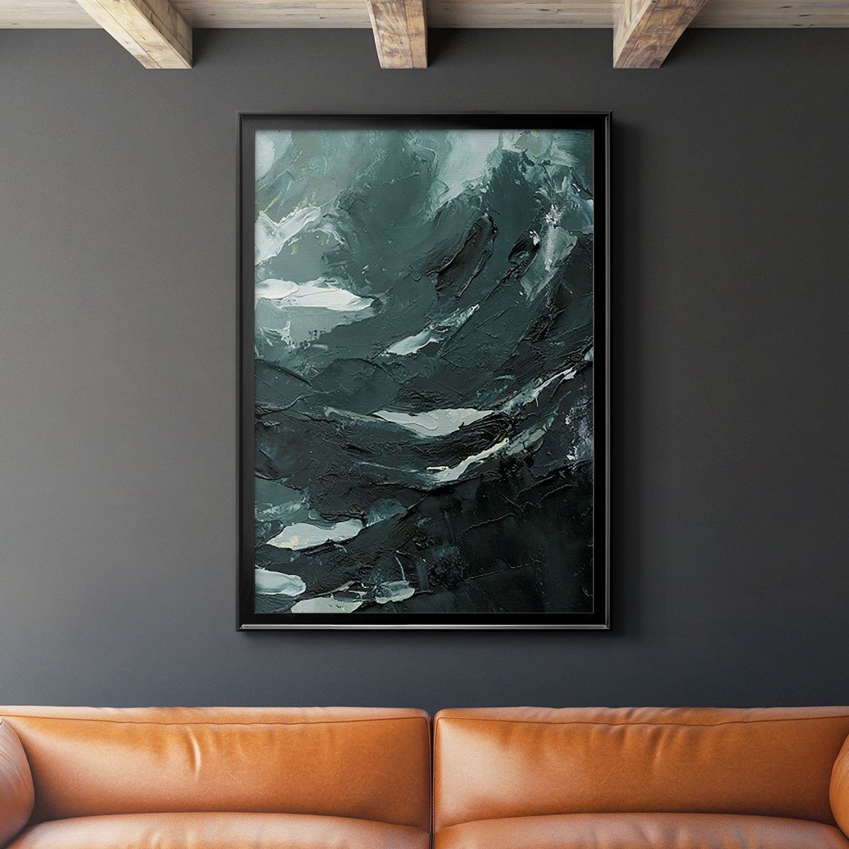 Lost in the Sea II - Modern Framed Canvas Print