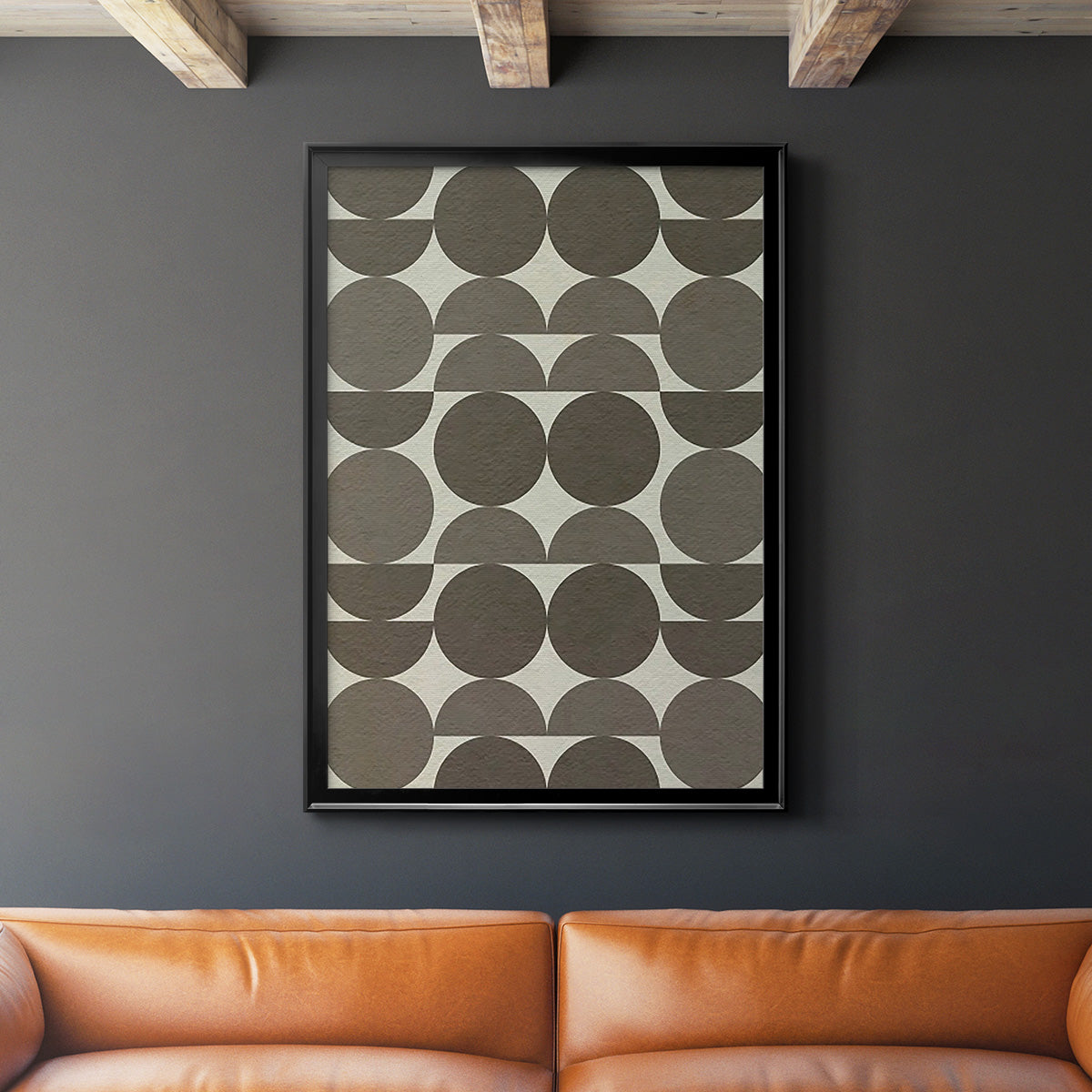 Neutral Subtle Shift II - Modern Framed Canvas Print