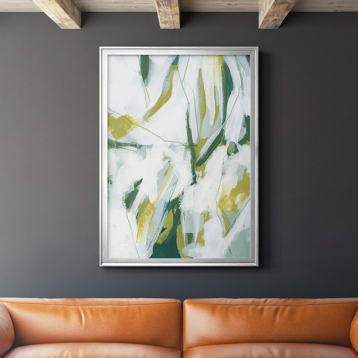 Emerald Ice I - Modern Framed Canvas Print