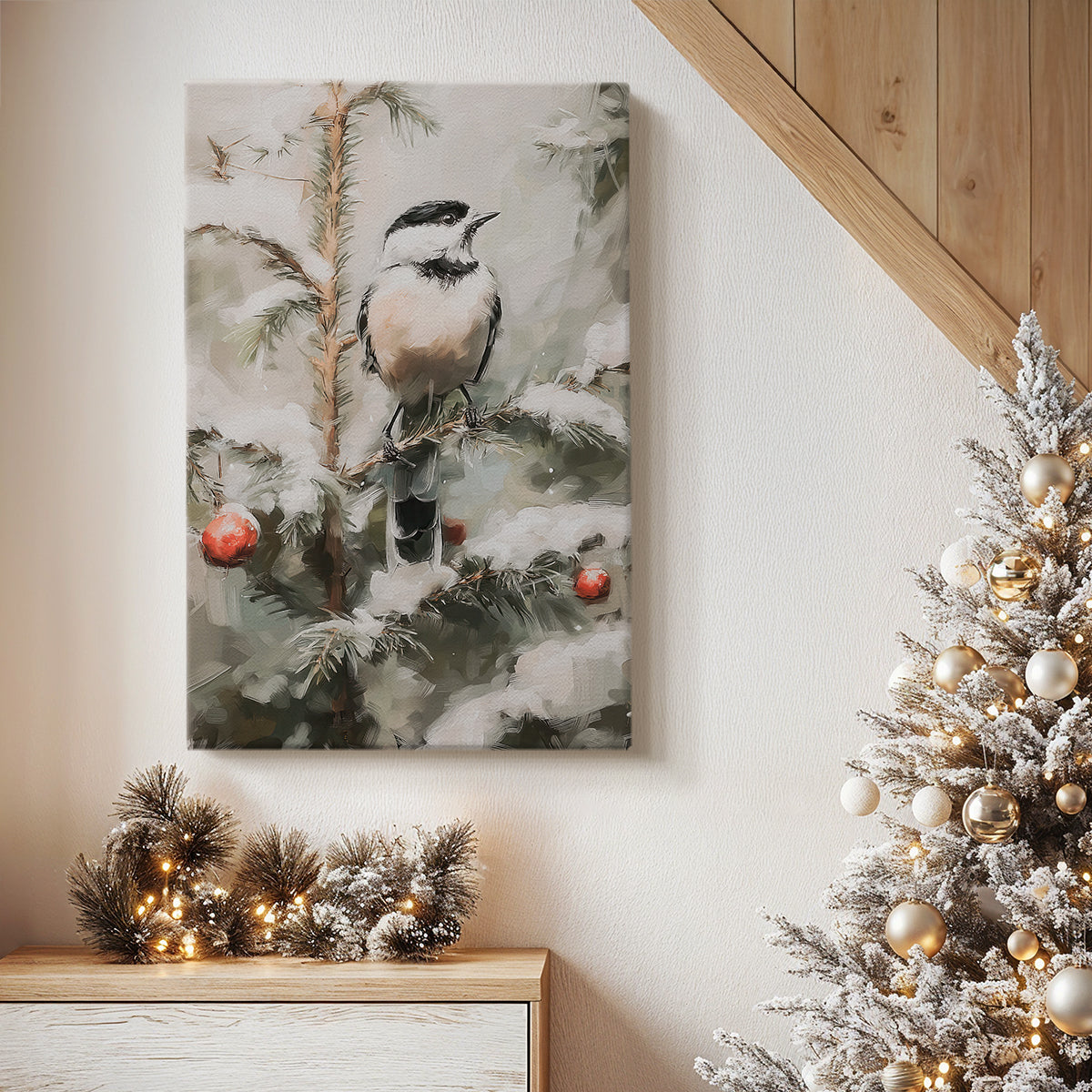 Chalk Midwinter Square - Canvas Art Print