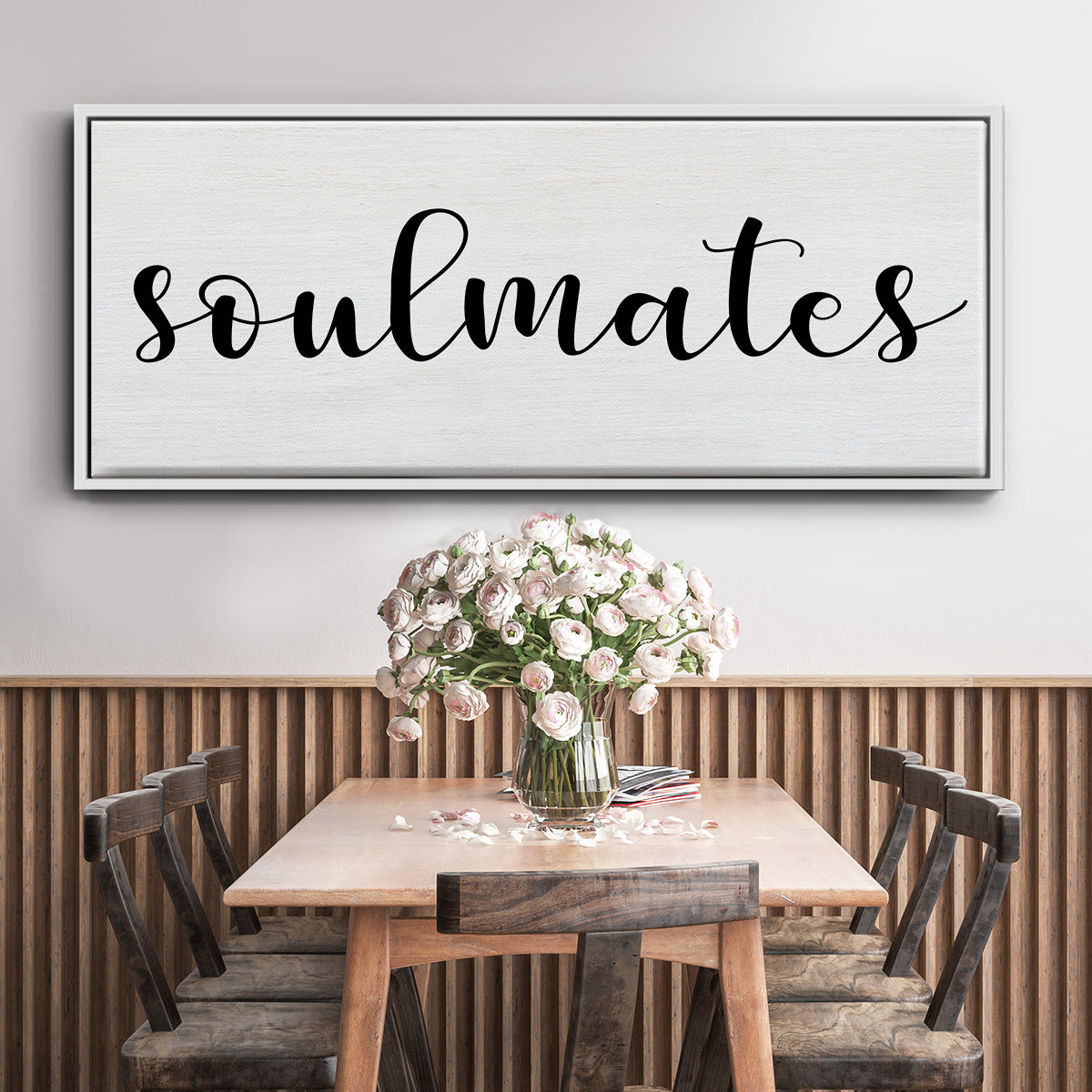 Soulmates - Floater Framed Canvas Print