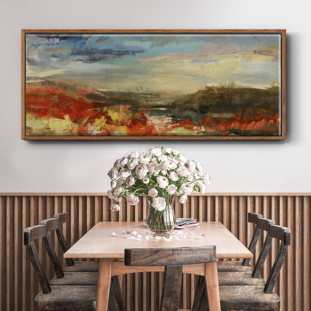 Landscape Study - Floater Framed Canvas Print