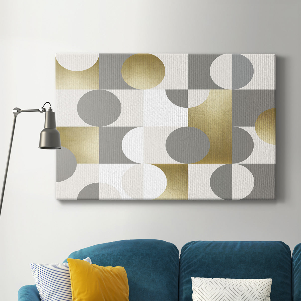 Modern Gold Reflections - Canvas Art Print