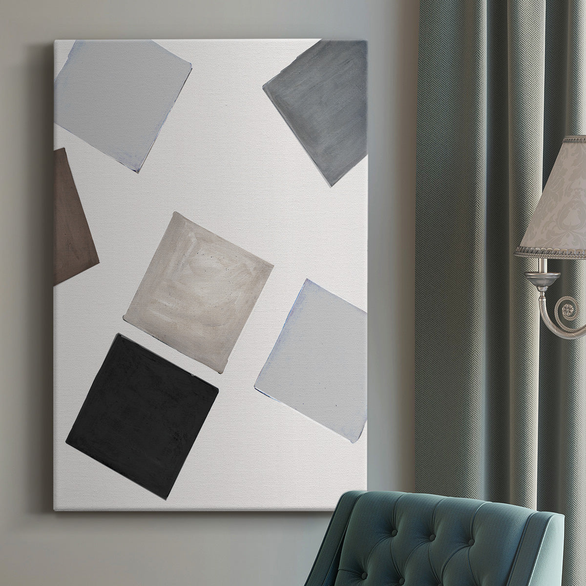 Block Encounter Revisit I Premium Gallery Wrapped Canvas - Ready to Hang