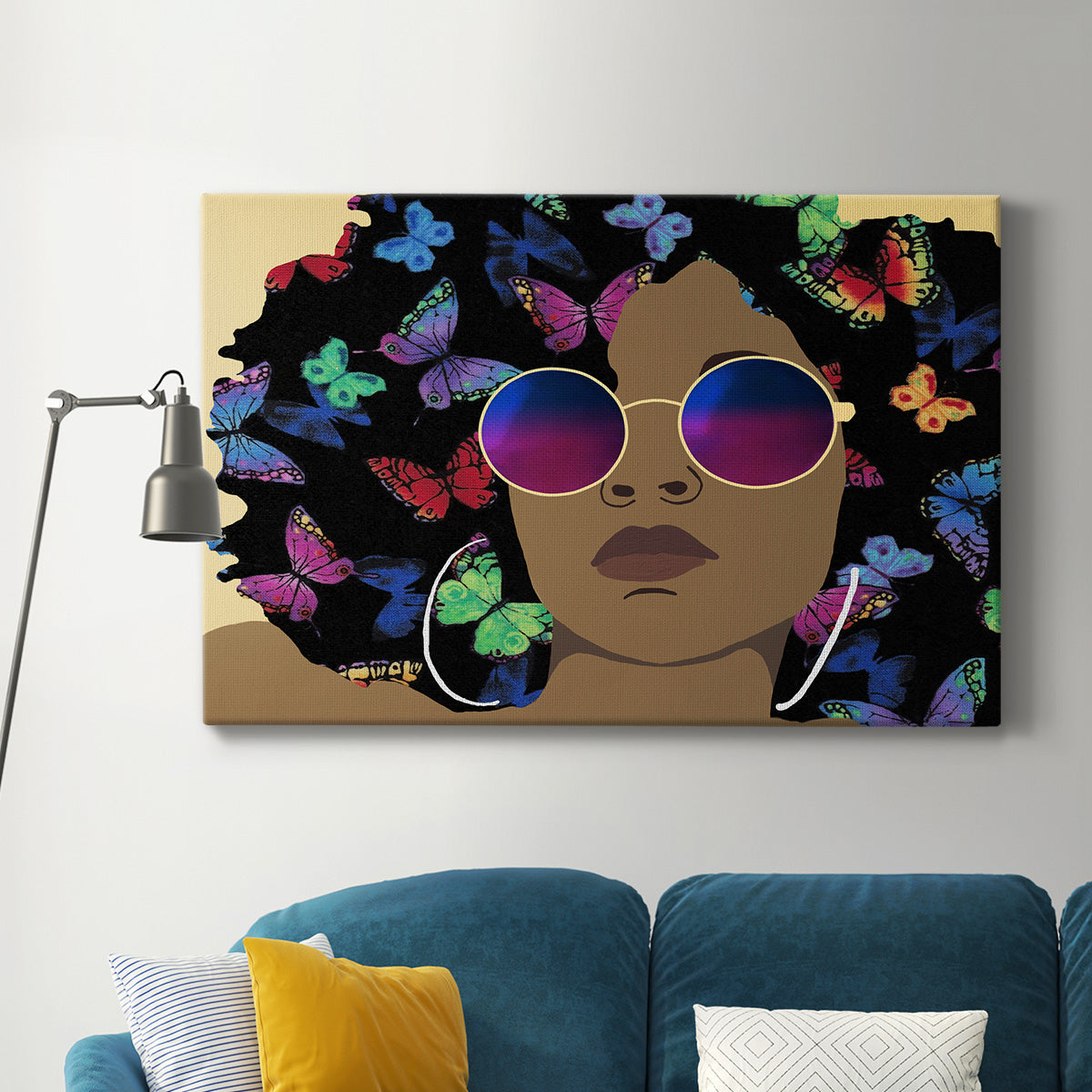 Butterfly Diva I Premium Gallery Wrapped Canvas - Ready to Hang