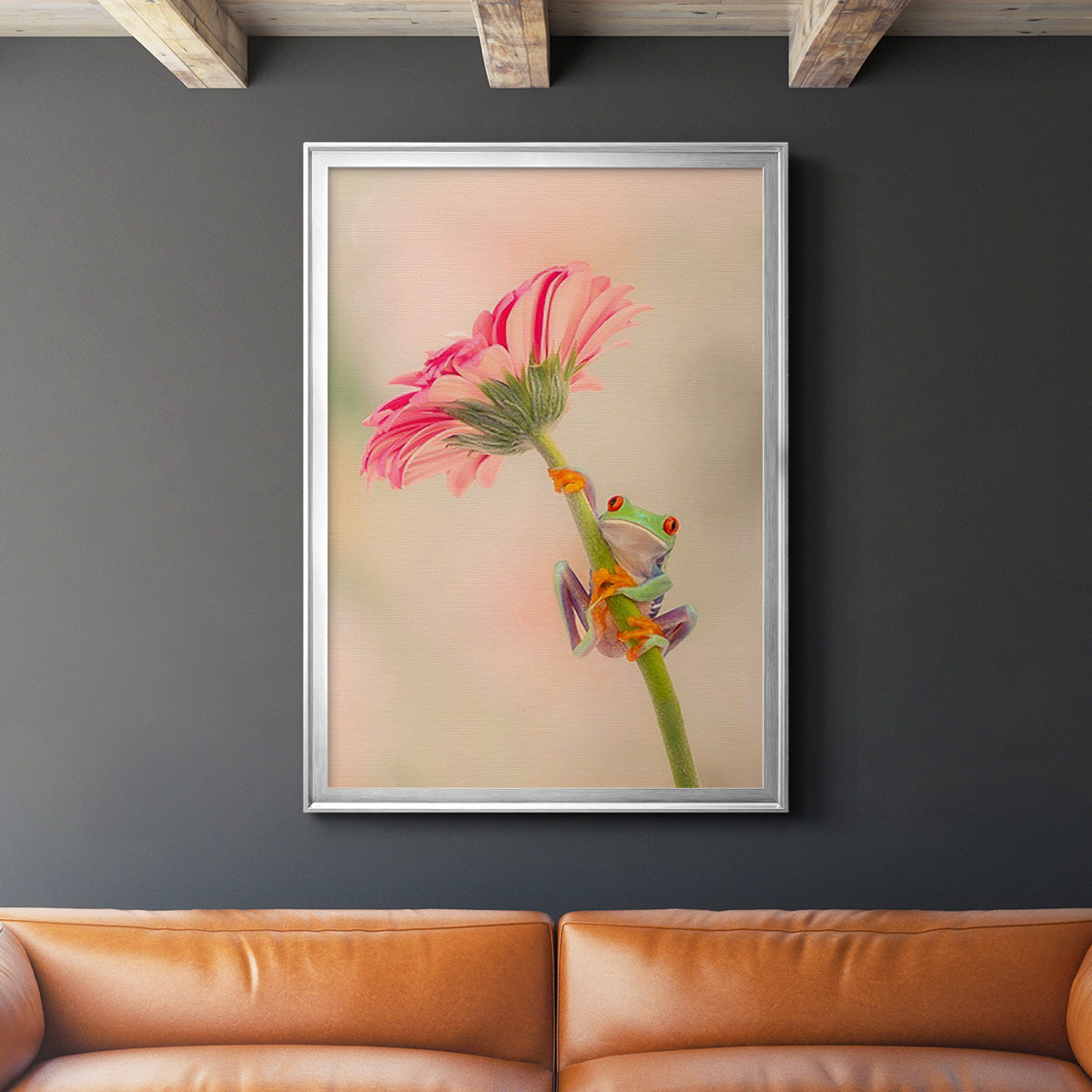 Hanging On I - Modern Framed Canvas Print