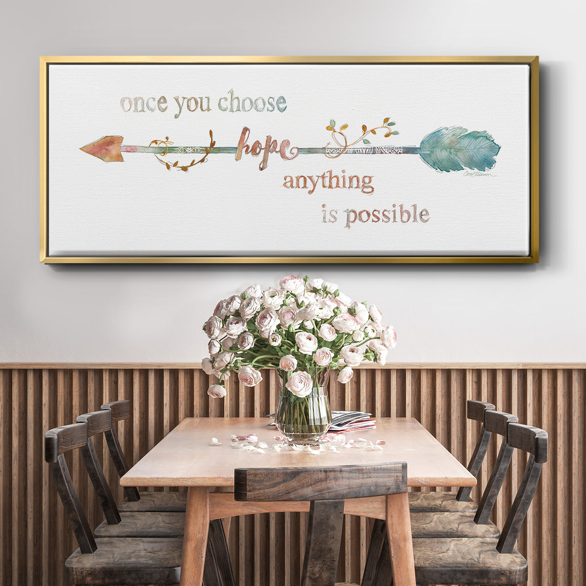 Arrow of Hope - Floater Framed Canvas Print
