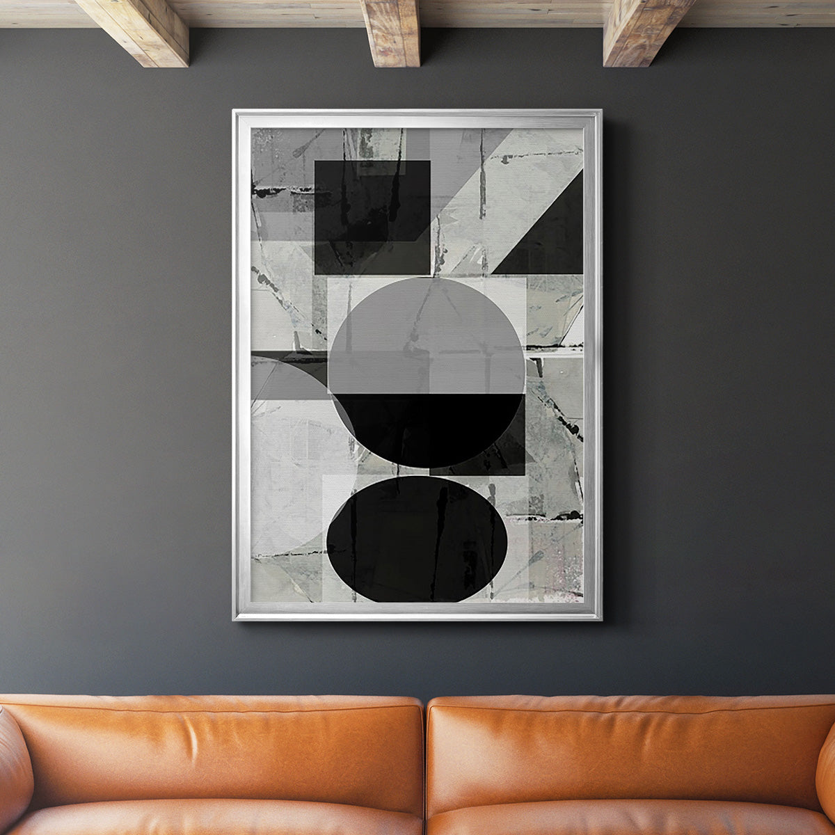 Abstract Neutrality II - Modern Framed Canvas Print