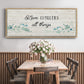 Floral Love - Floater Framed Canvas Print