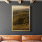 Golden Fog I - Modern Framed Canvas Print