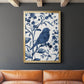 Bluebird Silhouette I - Modern Framed Canvas Print