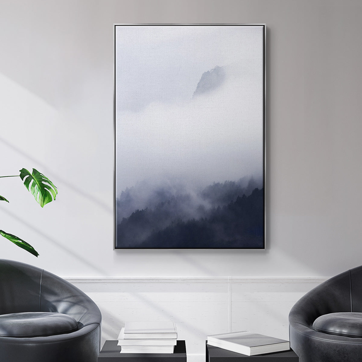 Above the Clouds - Floater Framed Canvas Print
