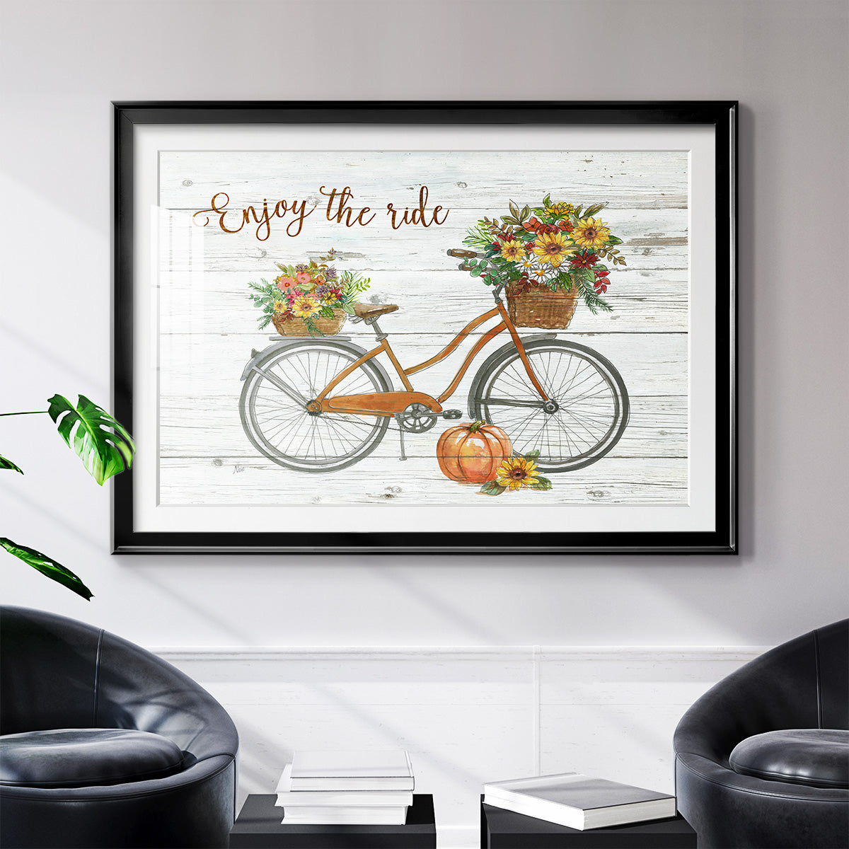 Harvest Bike - Modern Framed Art Print