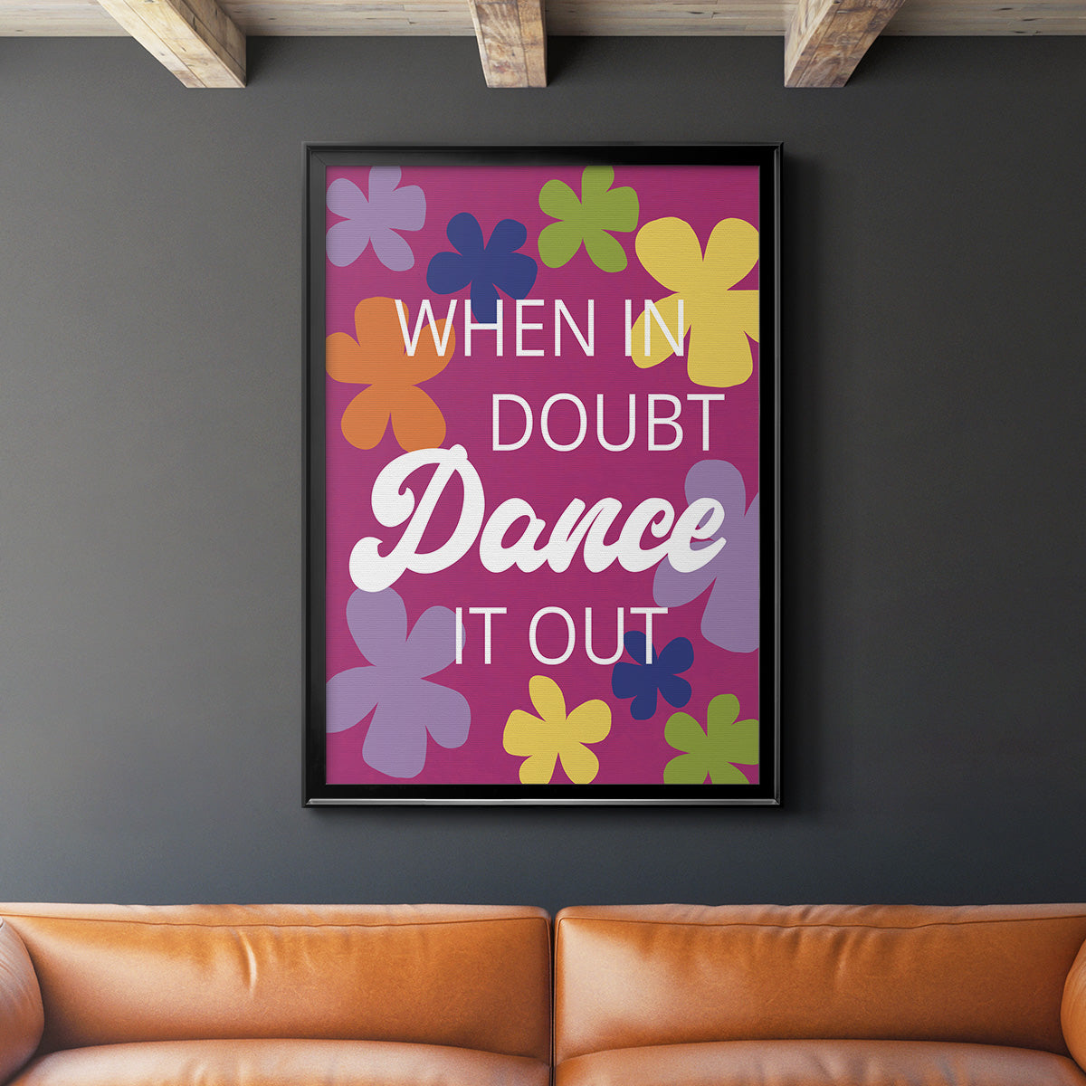 Dance It Out - Modern Framed Canvas Print