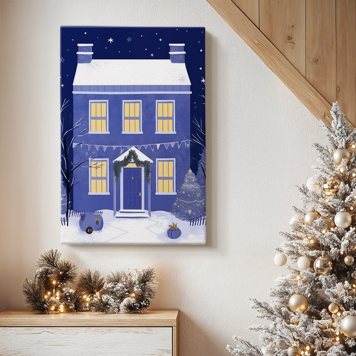 Cobalt Whisper - Canvas Art Print