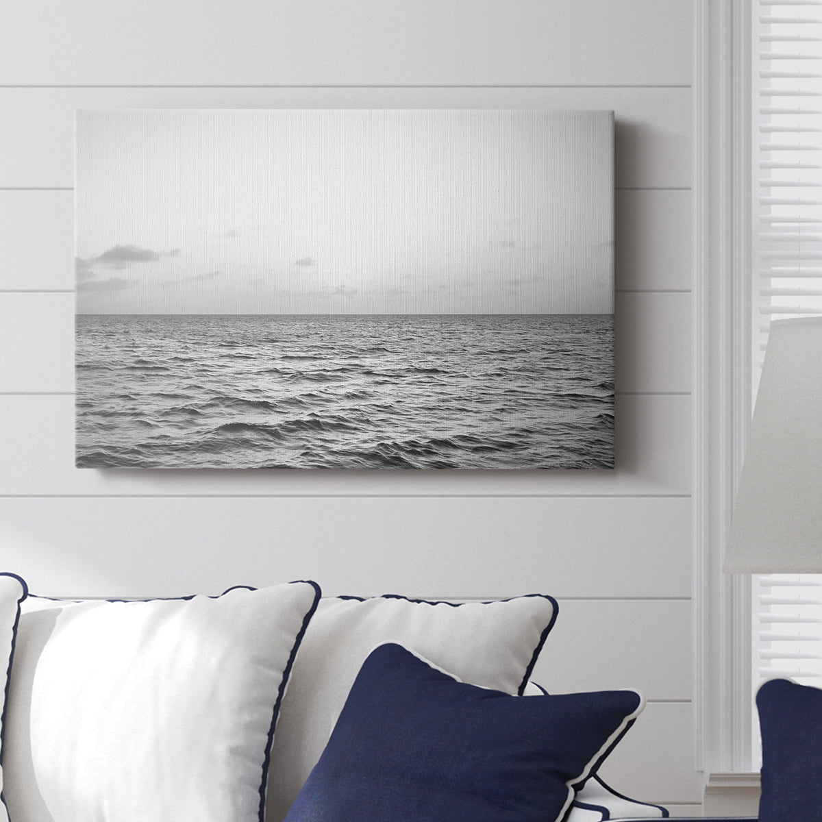 Rough Gray Sea Waves - Canvas Art Print