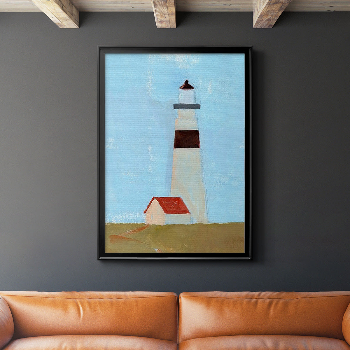 Lookout Point II - Modern Framed Canvas Print