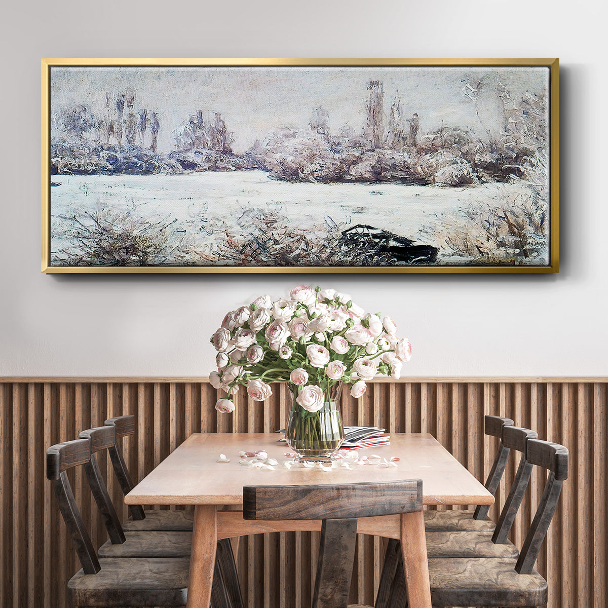 The Frost, 1880 - Floater Framed Canvas Print