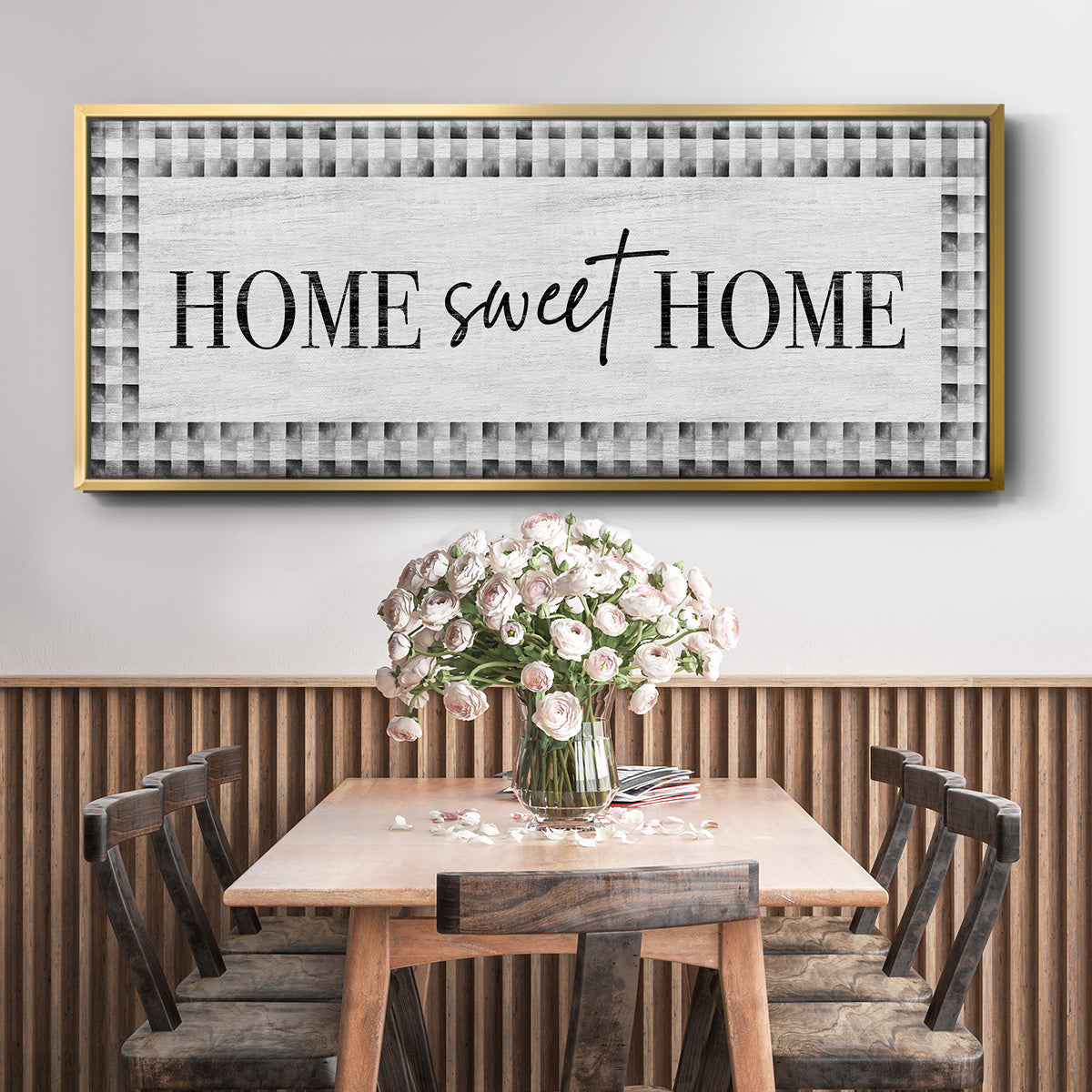 Home Sweet Home - Floater Framed Canvas Print