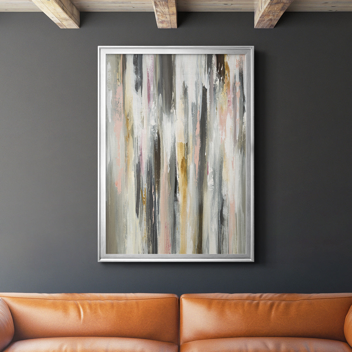 Color Ripple II - Modern Framed Canvas Print