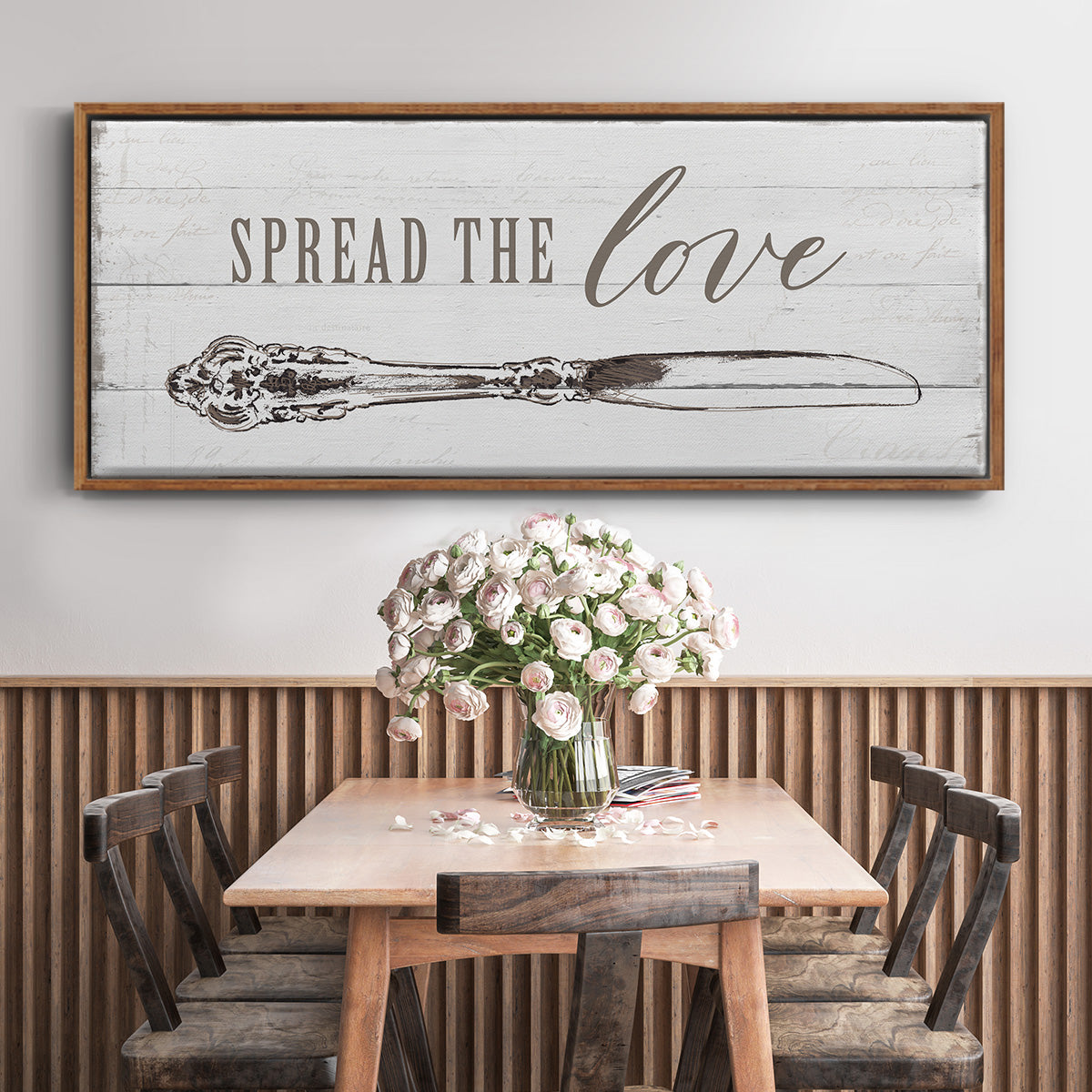 Spread the Love - Floater Framed Canvas Print