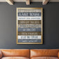 Simple Lake Rules - Modern Framed Canvas Print