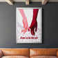 Groovy Love II - Modern Framed Canvas Print