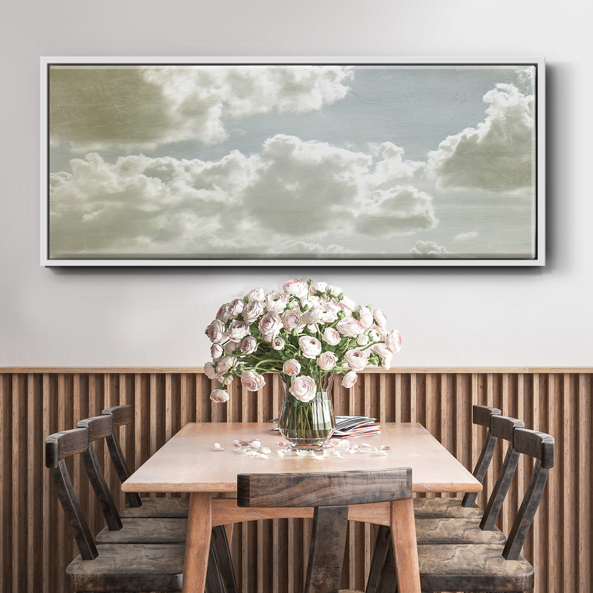 Sky Scrapers IV - Floater Framed Canvas Print