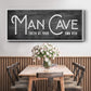 Man Cave - Floater Framed Canvas Print