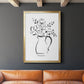 Sketchy Bouquet II - Modern Framed Canvas Print