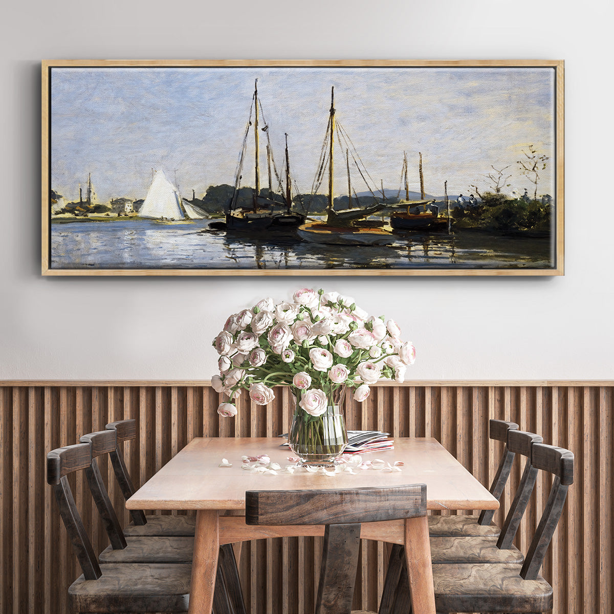 Pleasure Boats, 1872 - Floater Framed Canvas Print
